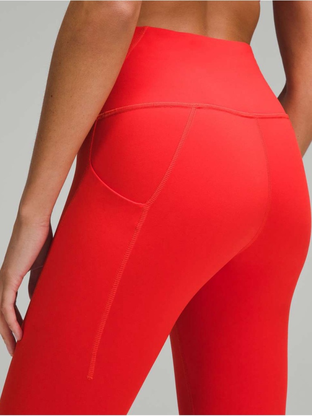 Lululemon Wunder Train High-Rise Leggings with Pockets 25" Hot Heat
